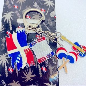 Key Chain Purse Charm Dominican Republic Adorable BRAND NEW!